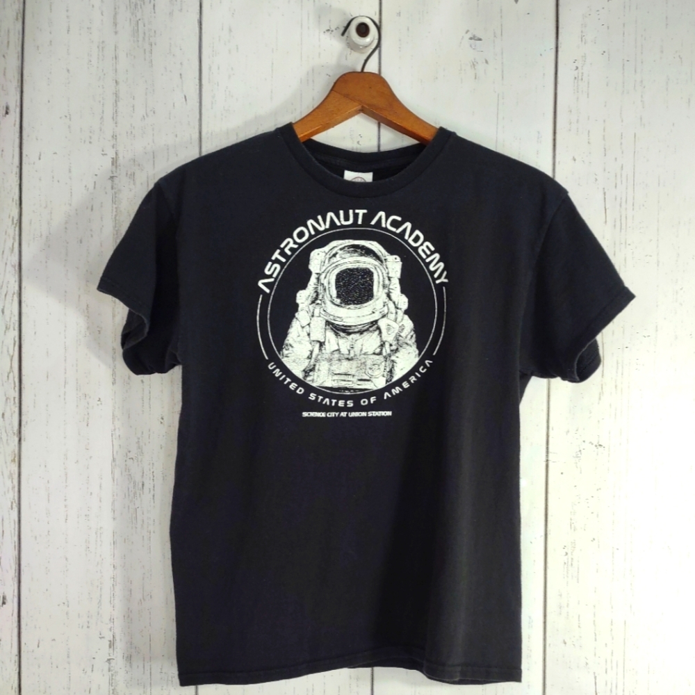 Astronaut Academy Youth T-Shirt Black Size L